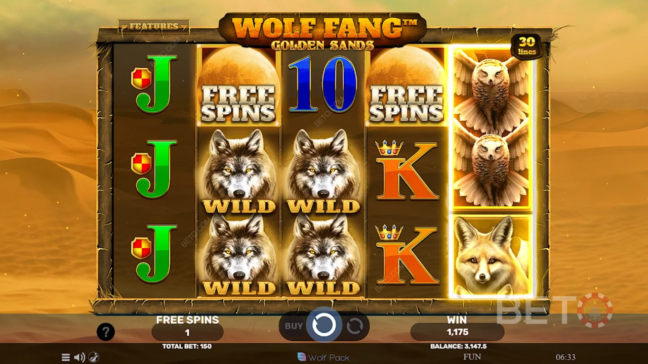 Wolf Fang Golden Sands Recenzia od BETO Slots