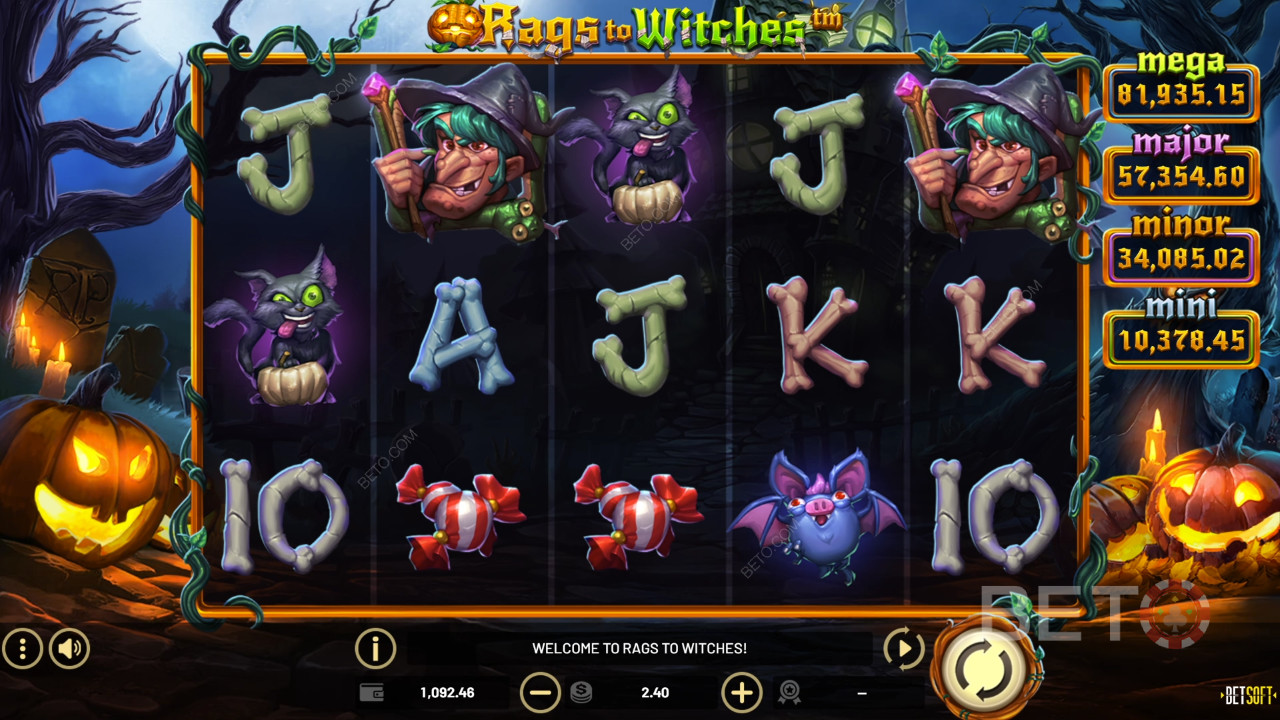 Rags to Witches Recenzia od BETO Slots
