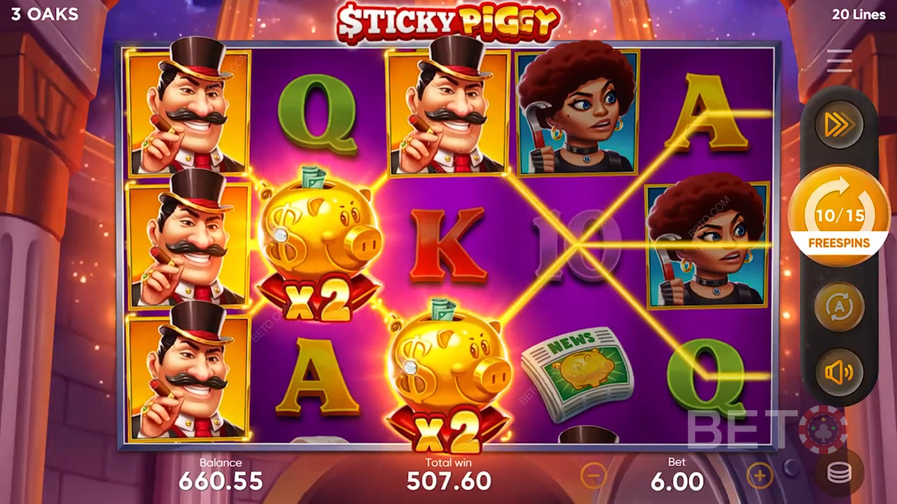 Sticky Piggy Recenzia od BETO Slots
