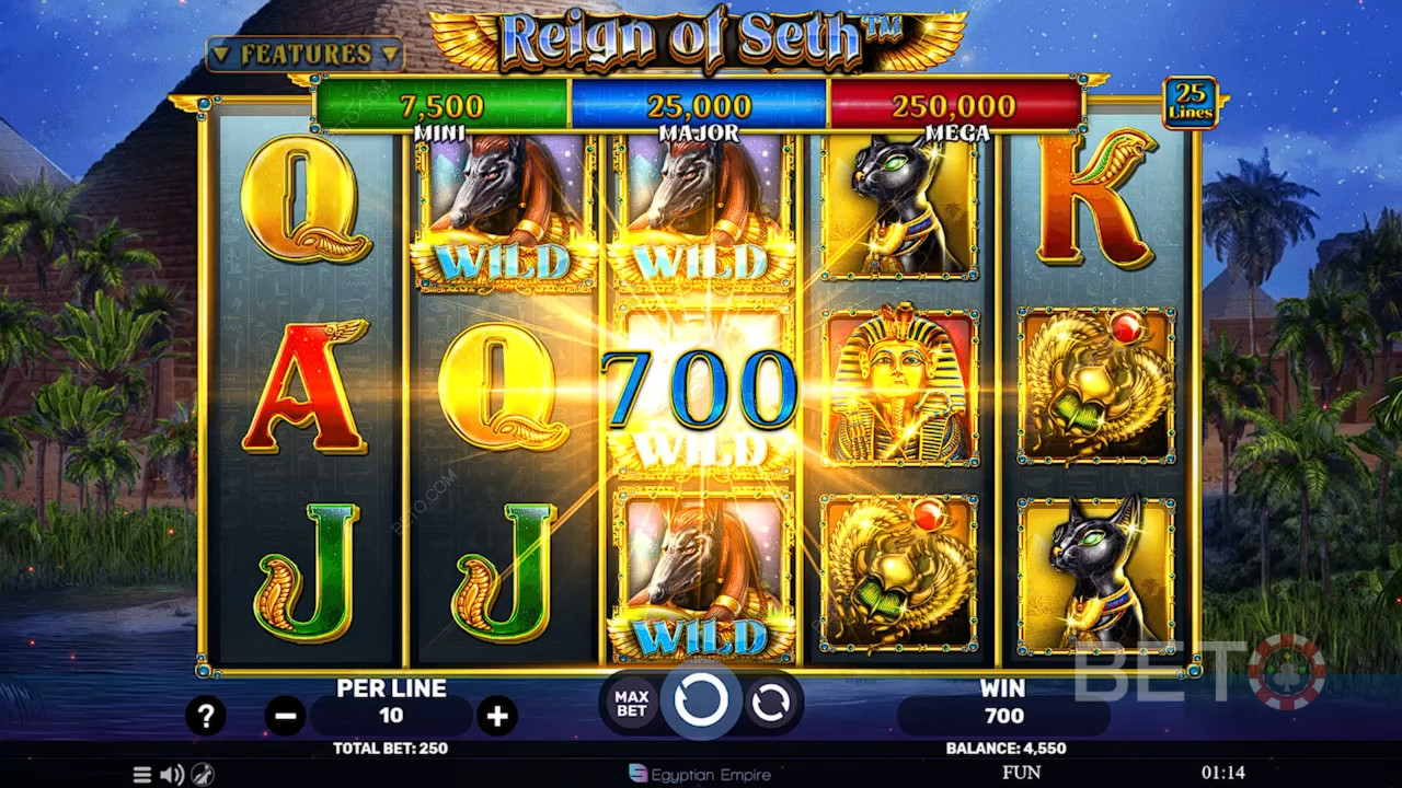 Reign of Seth Recenzia od BETO Slots