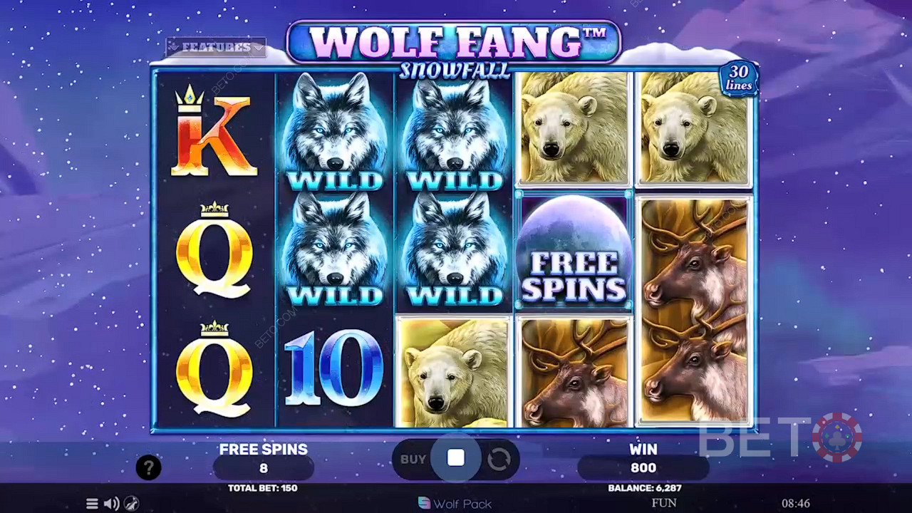 Wolf Fang Snowfall Hrať Zadarmo