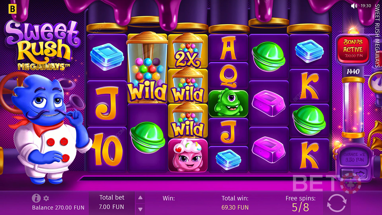 Sweet Rush Megaways Recenzia od BETO Slots