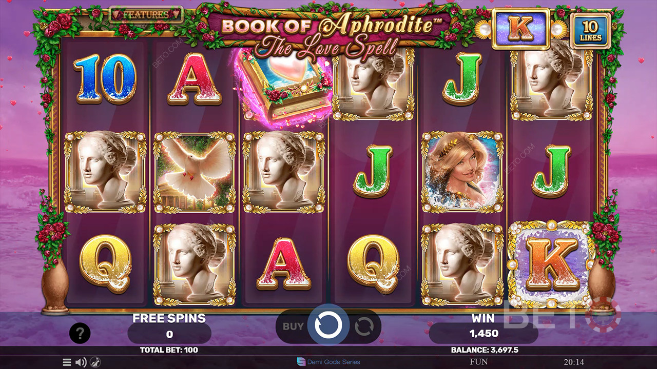 Book Of Aphrodite - Kúzlo lásky Recenzia od BETO Slots
