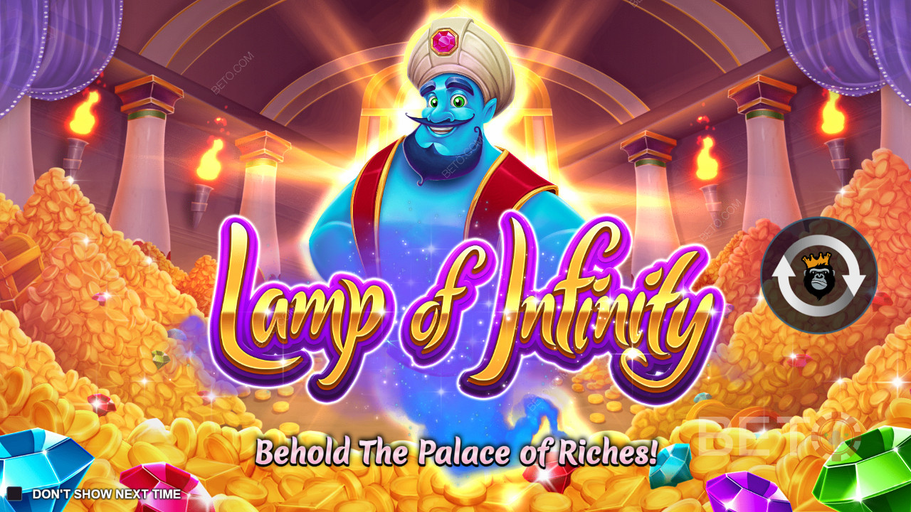 Požiadajte džina, aby splnil vaše želania v online automate Lamp of Infinity