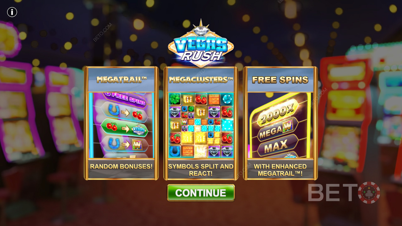Online automat Vegas Rush je jedným z najlepších automatov z hľadiska funkcií