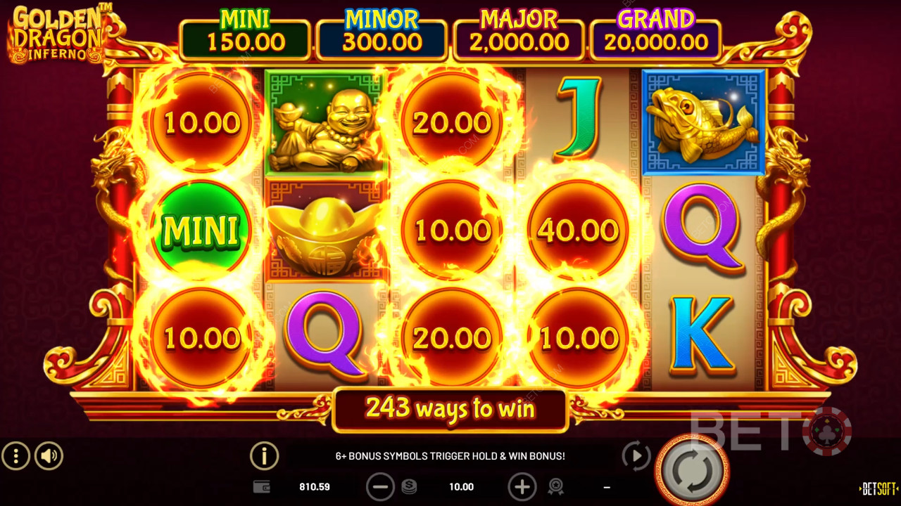 Golden Dragon Inferno Recenzia od BETO Slots