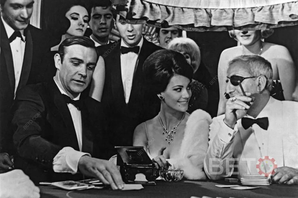 Baccarat naživo je obľúbená hra Jamesa Bonda v kasíne.