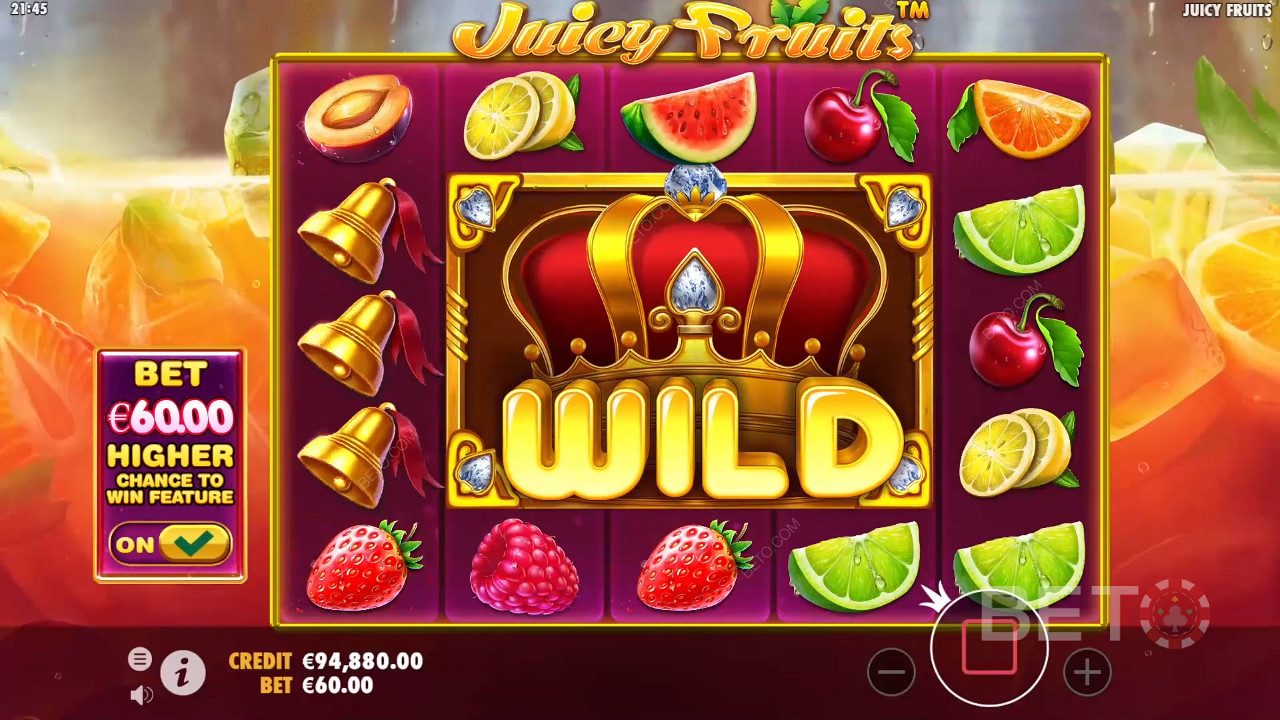 Symbol Wild sa v automate Juicy Fruits rozširuje