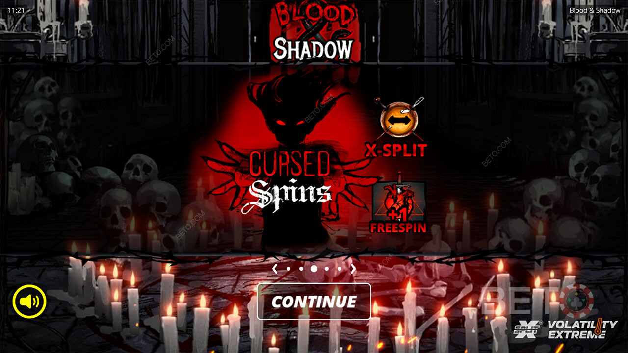 Vyhrajte 6 666x Vašu stávku vo video automate Blood and Shadow!