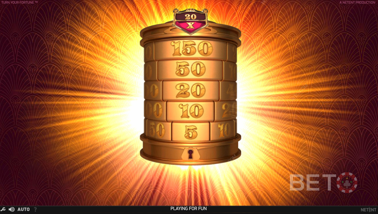 Podpisový valec Golden Win v hre Turn Your Fortune
