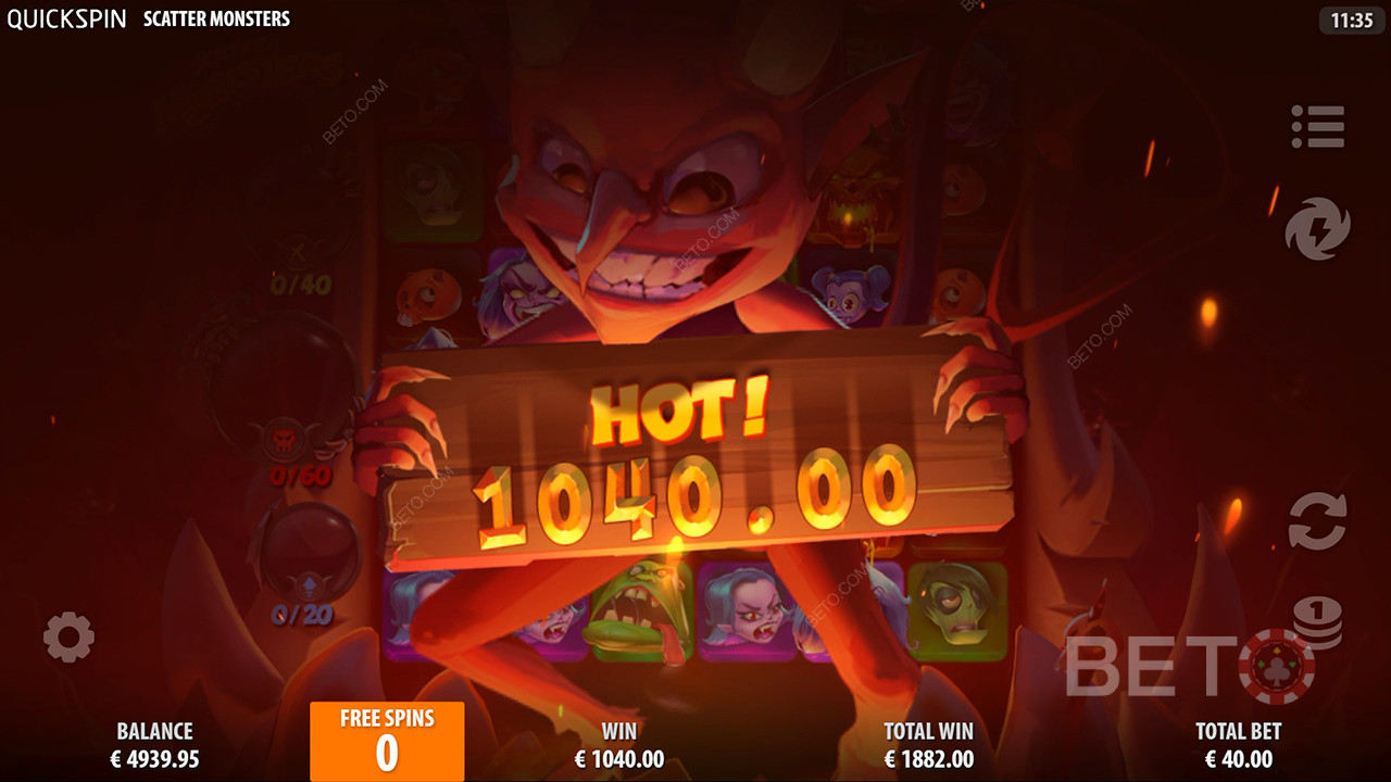 Scatter Monsters Recenzia od BETO Slots