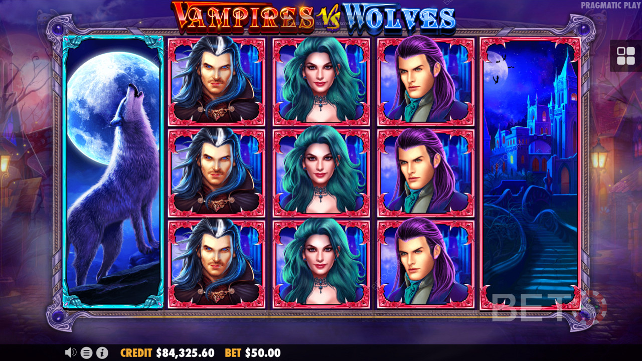 Rozšírenie symbolov v hre Vampires vs Wolves