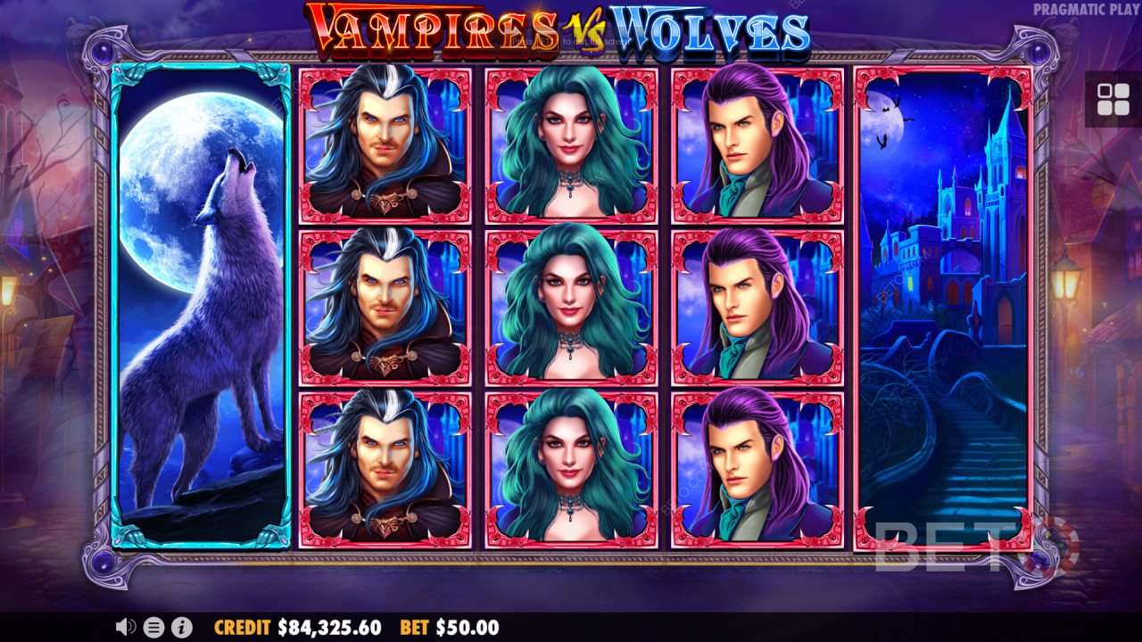 Vampires vs Wolves od Pragmatic Play vám prináša napínavú fantasy tému