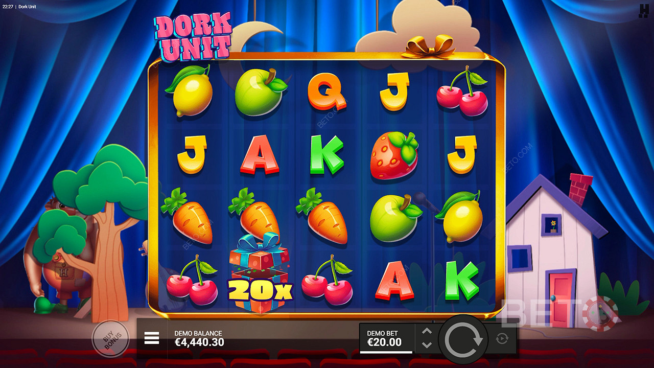 Vďaka divokým násobiteľom môžete v online automate Dork Unit získať obrovské výhry