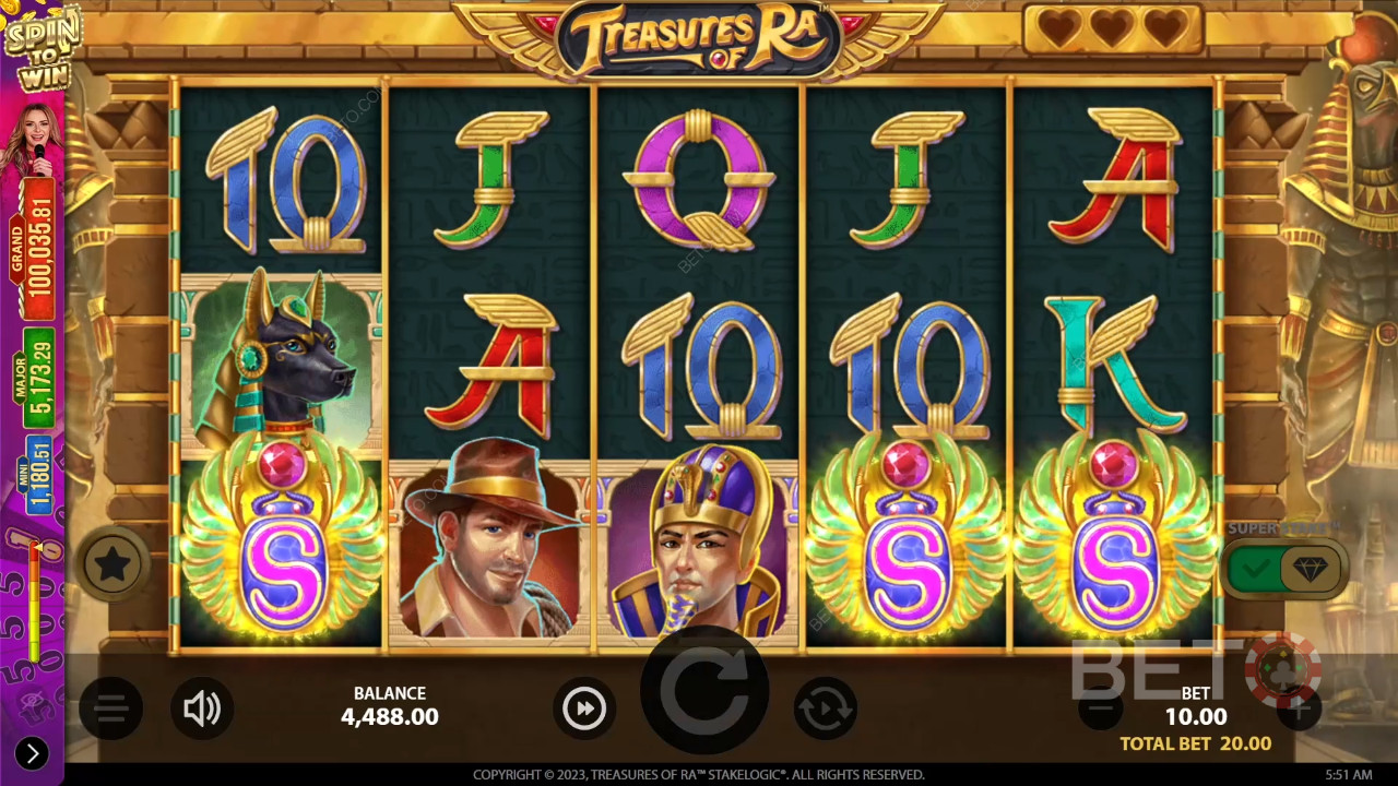 Treasures of Ra Recenzia od BETO Slots