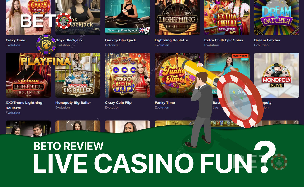 Playfina Live Casino ponúka široký výber obľúbených krupiérskych hier.