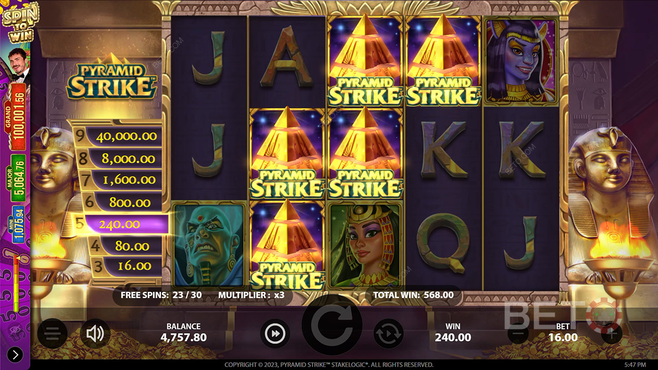 Pyramid Strike Recenzia od BETO Slots