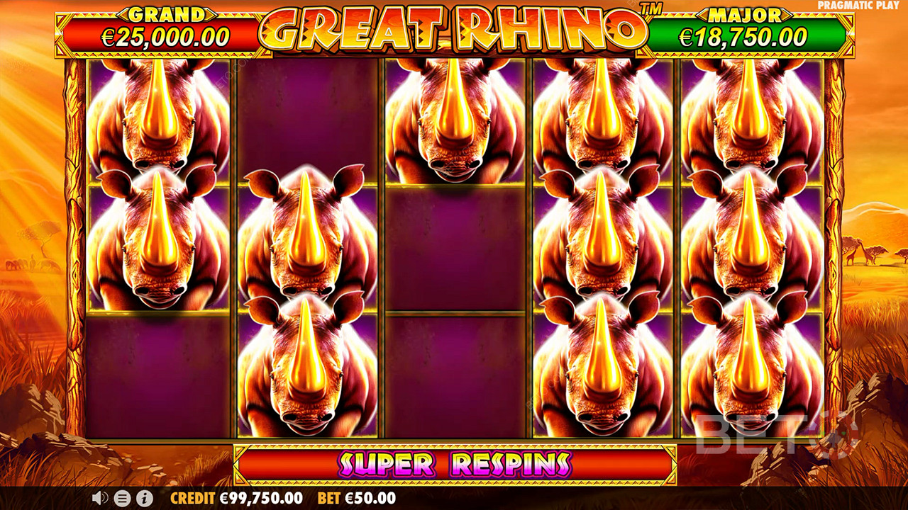 Veľký Rhino Recenzia od BETO Slots
