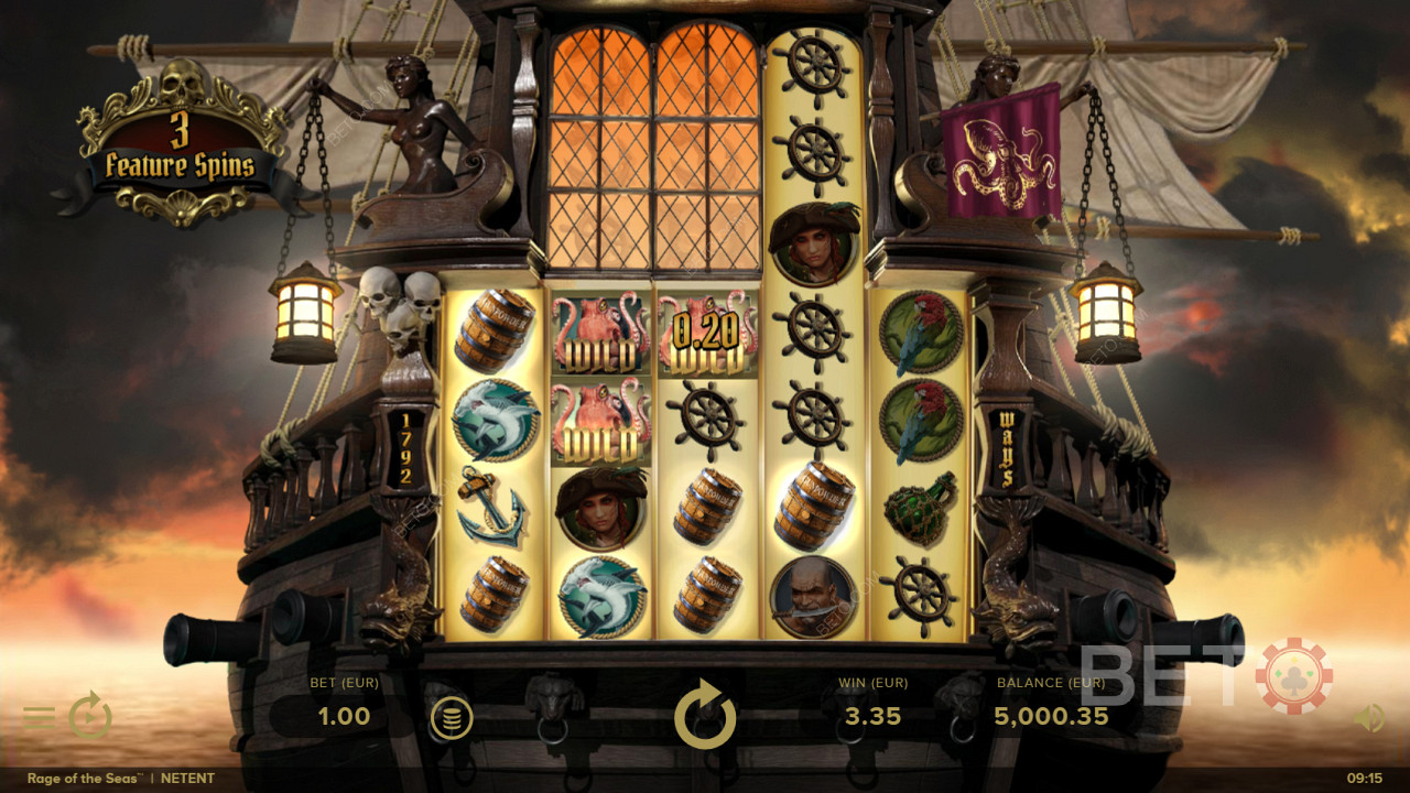 Špeciálne expandujúce valce v hre Rage of the Seas