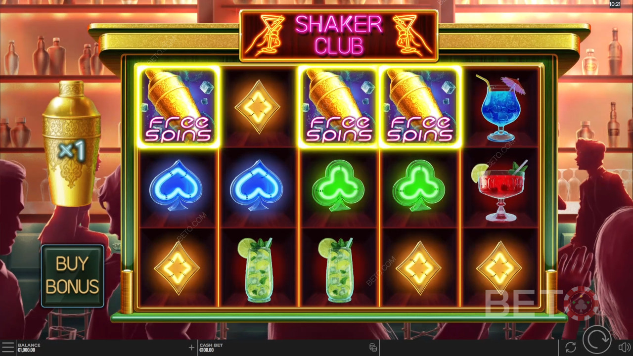 Shaker Club Recenzia od BETO Slots