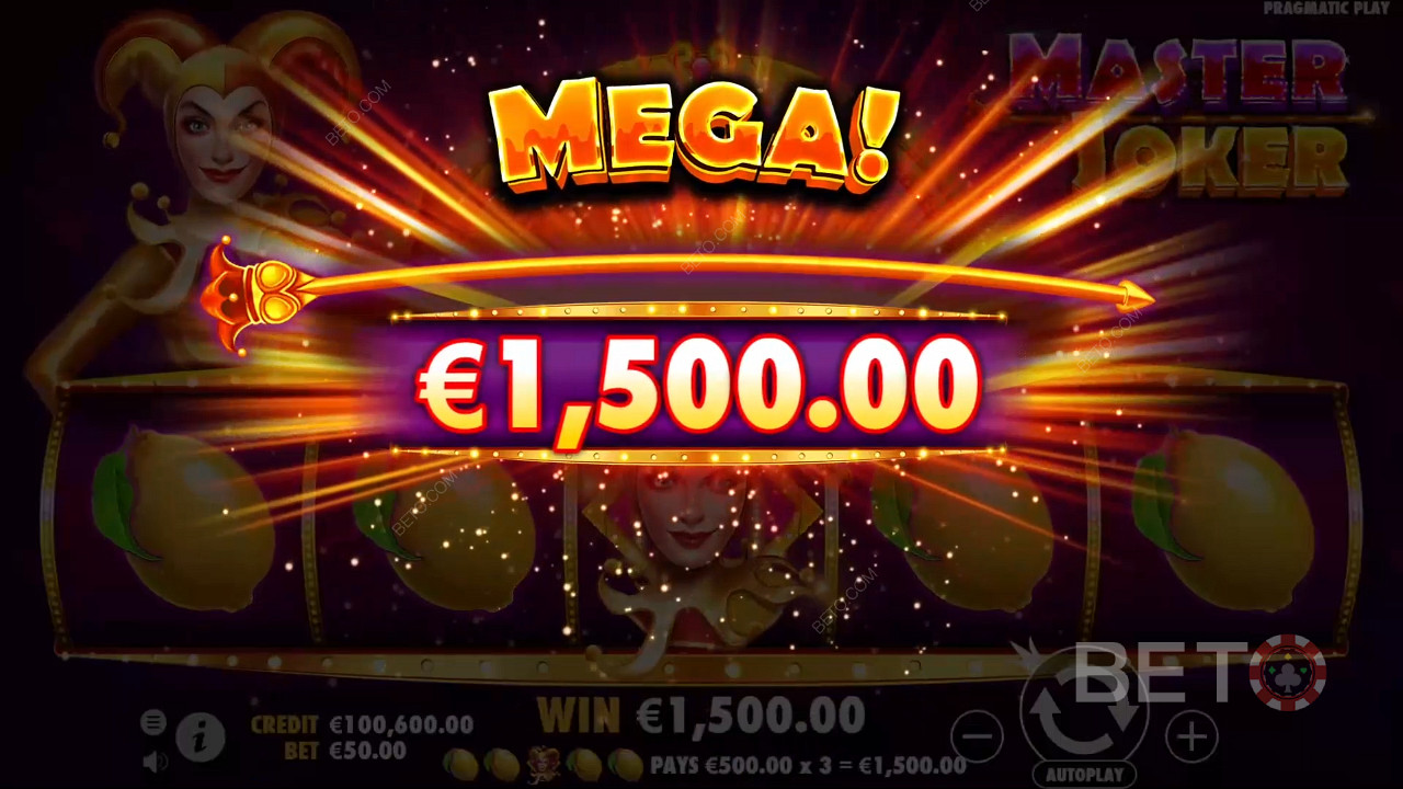 Vyhrajte 10 000x svoju stávku v automate Master Joker!