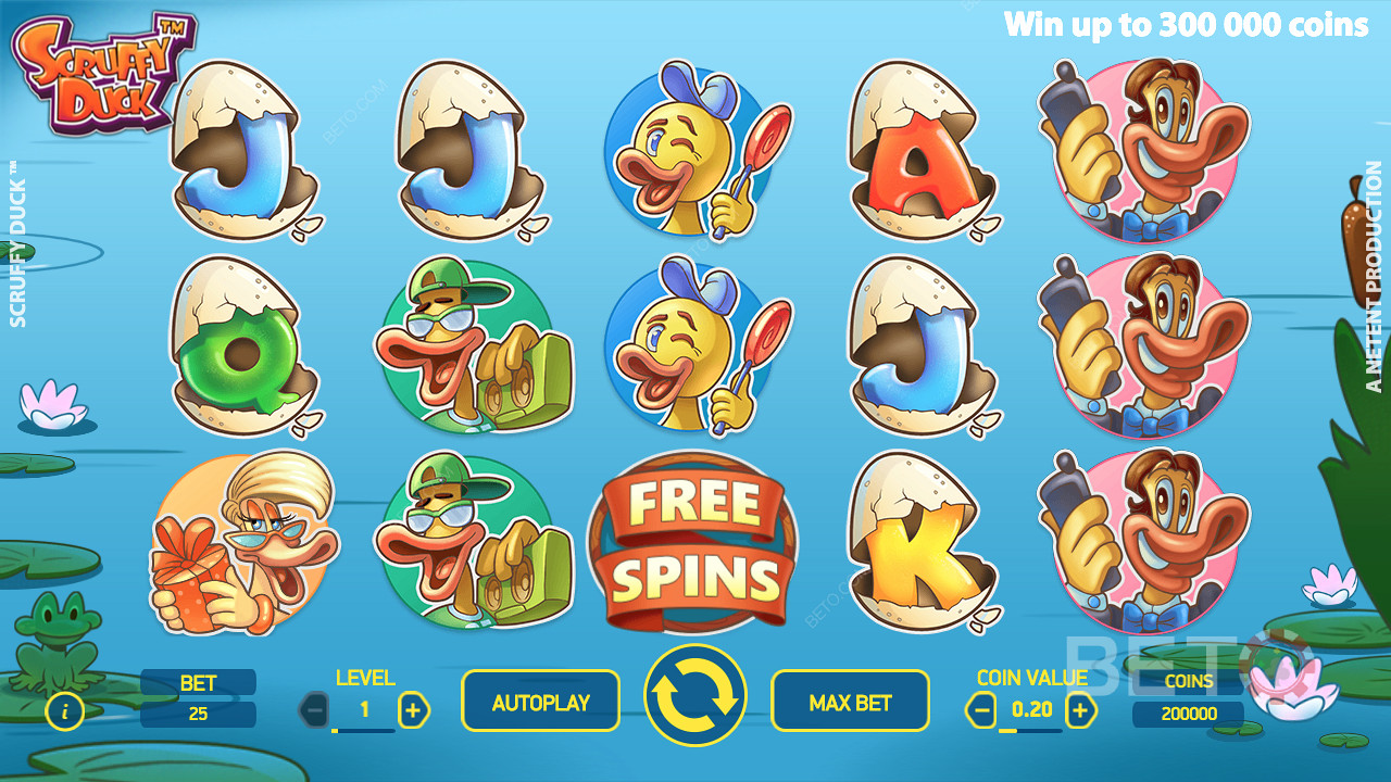 Scruffy Duck vám ponúka 5 rôznych bezplatných funkcií