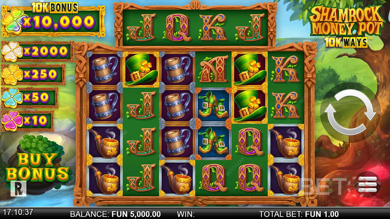 Shamrock Money Pot 10K Ways Review by BETO Slots