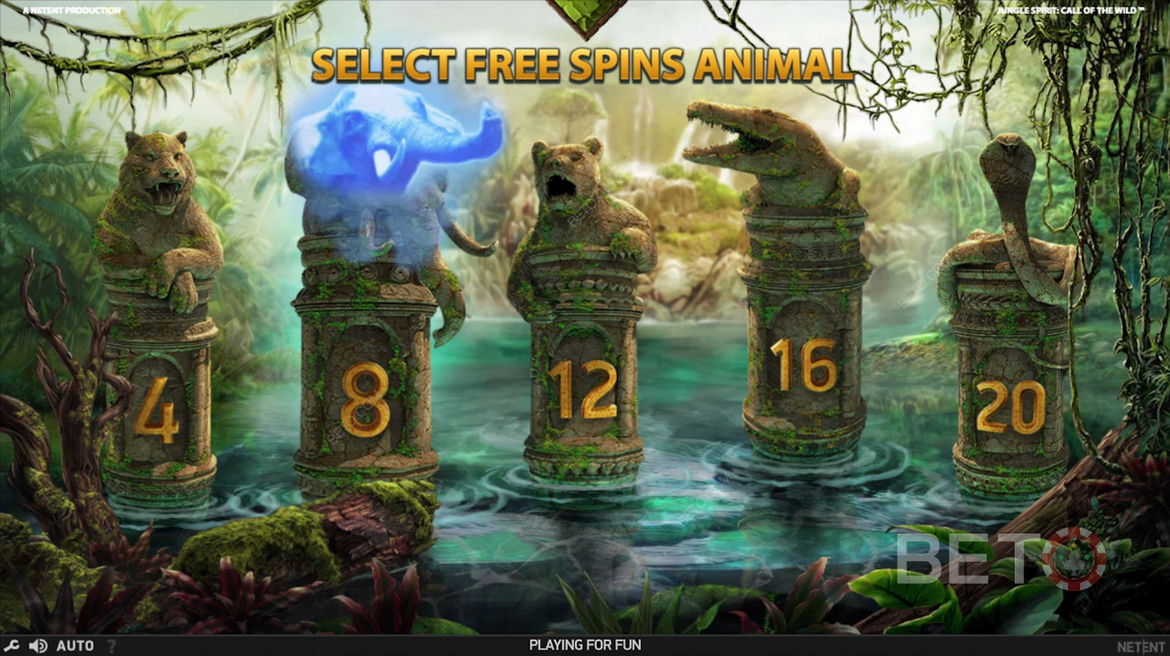 Výber roztočení zdarma v hre Jungle Spirit: Volanie divočiny