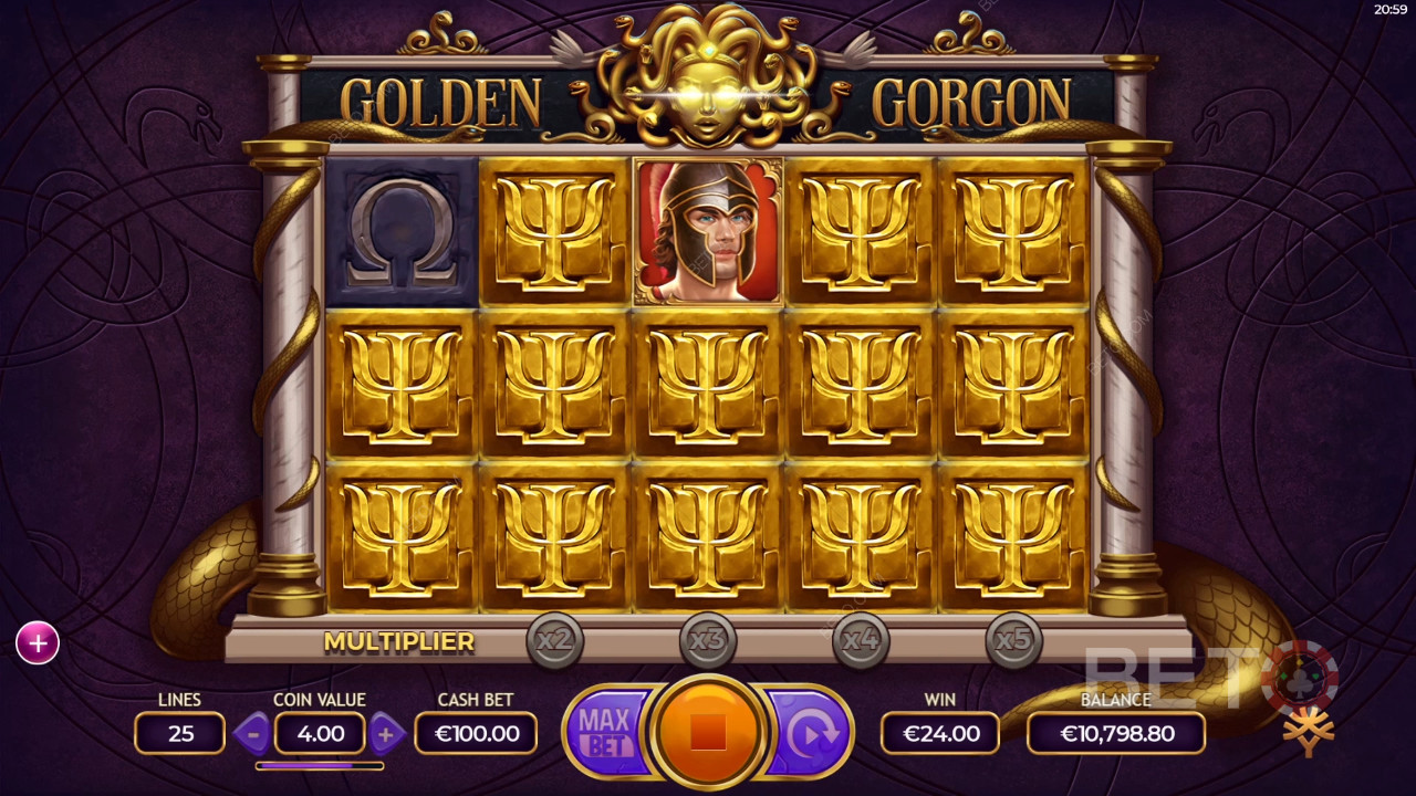Golden Gorgon Recenzia od BETO Slots