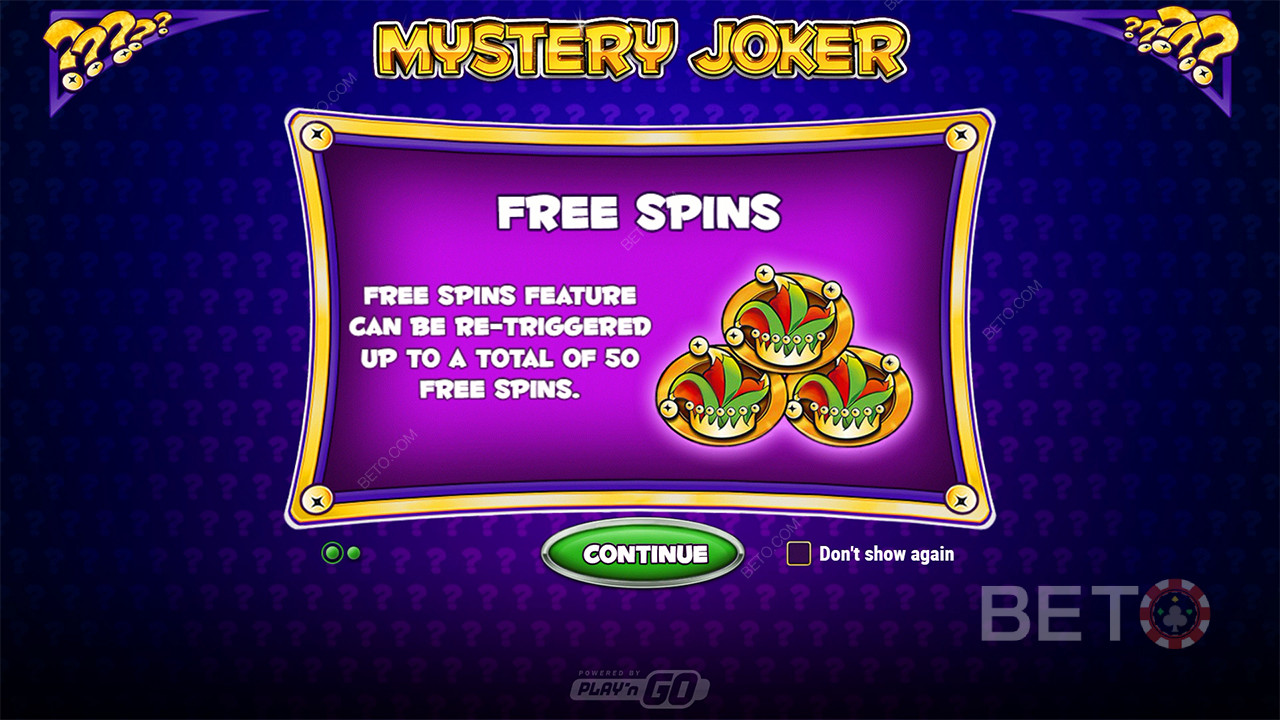 Vysvetlenie bonusových funkcií v hre Mystery Joker od Play