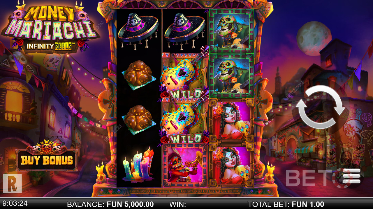 Money Mariachi Infinity Reels Review by BETO Slots