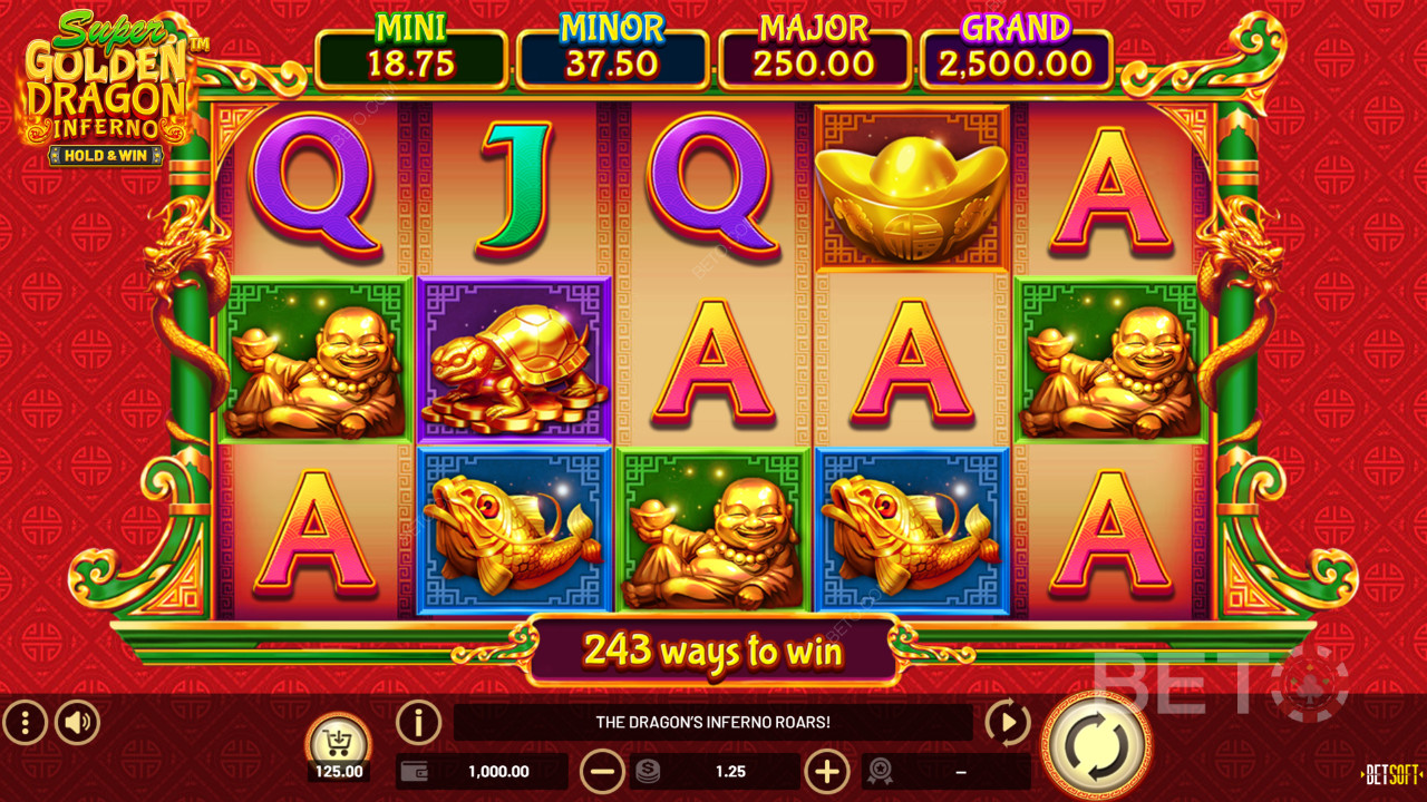 Super Golden Dragon Inferno Recenzia od BETO Slots