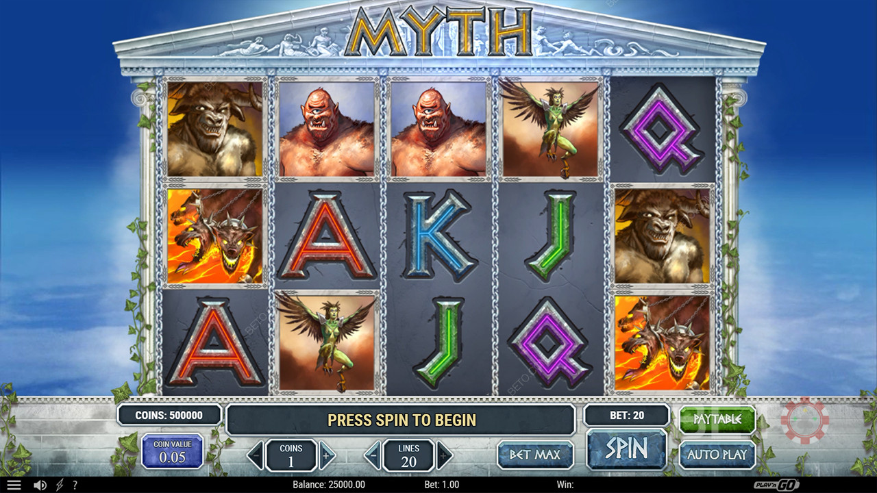 Mýtus Recenzia od BETO Slots
