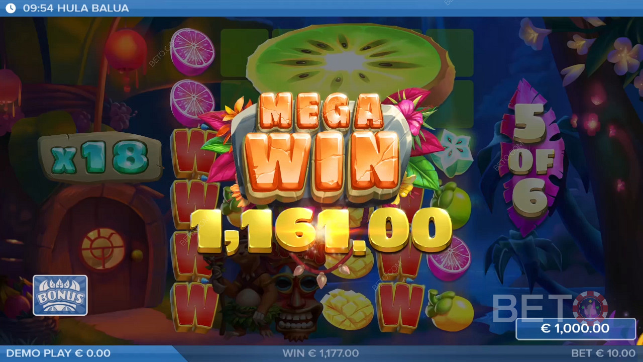 Vyhrajte 25 000x Vašu stávku v automate Hula Balua Online!