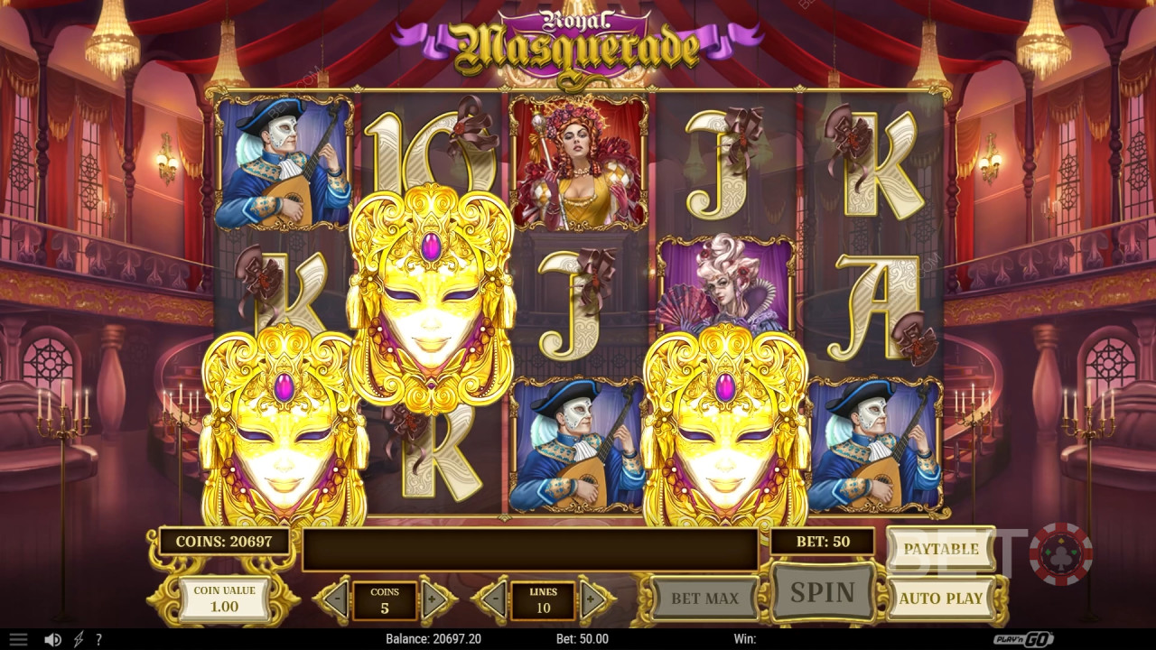 Recenzia hry Royal Masquerade od BETO Slots