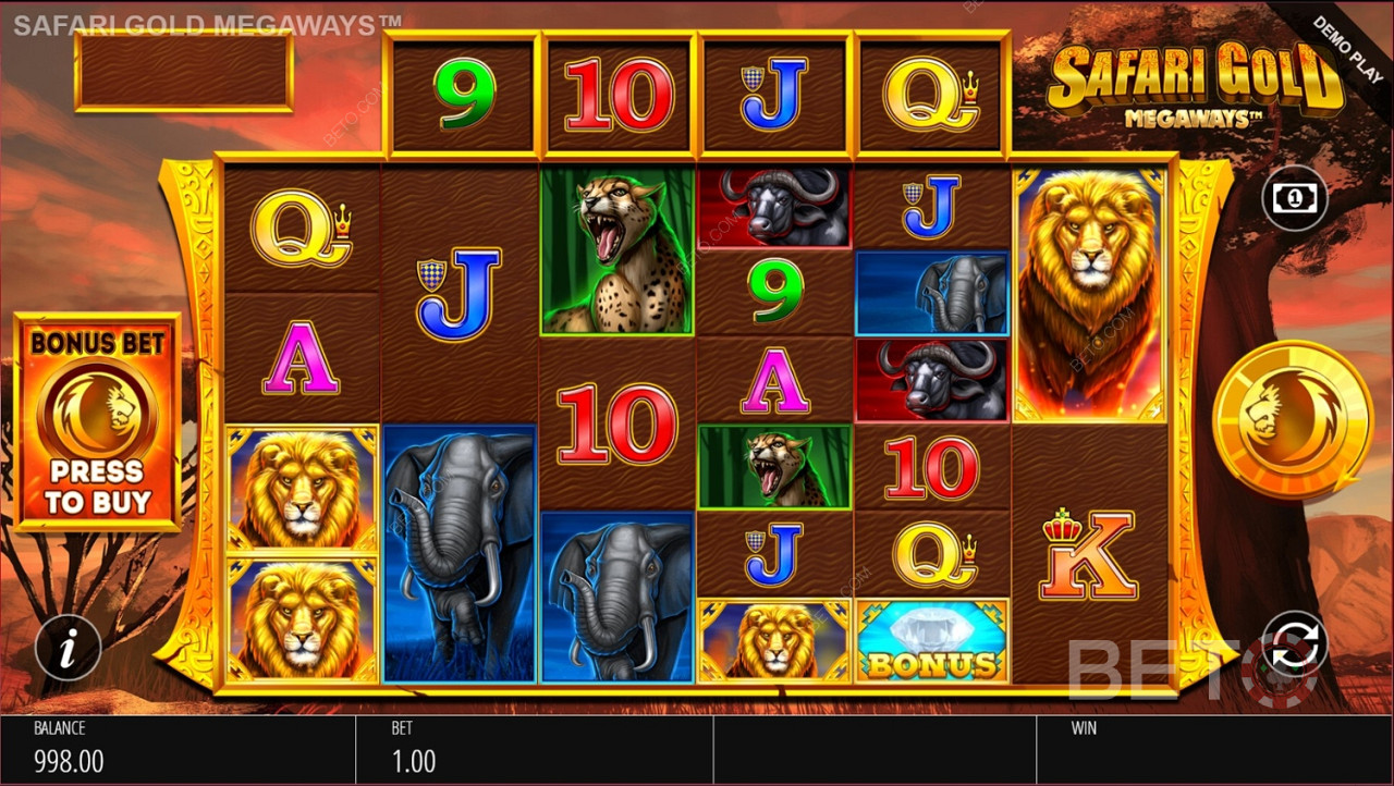 Výrazné symboly v hre Safari Gold Megaways