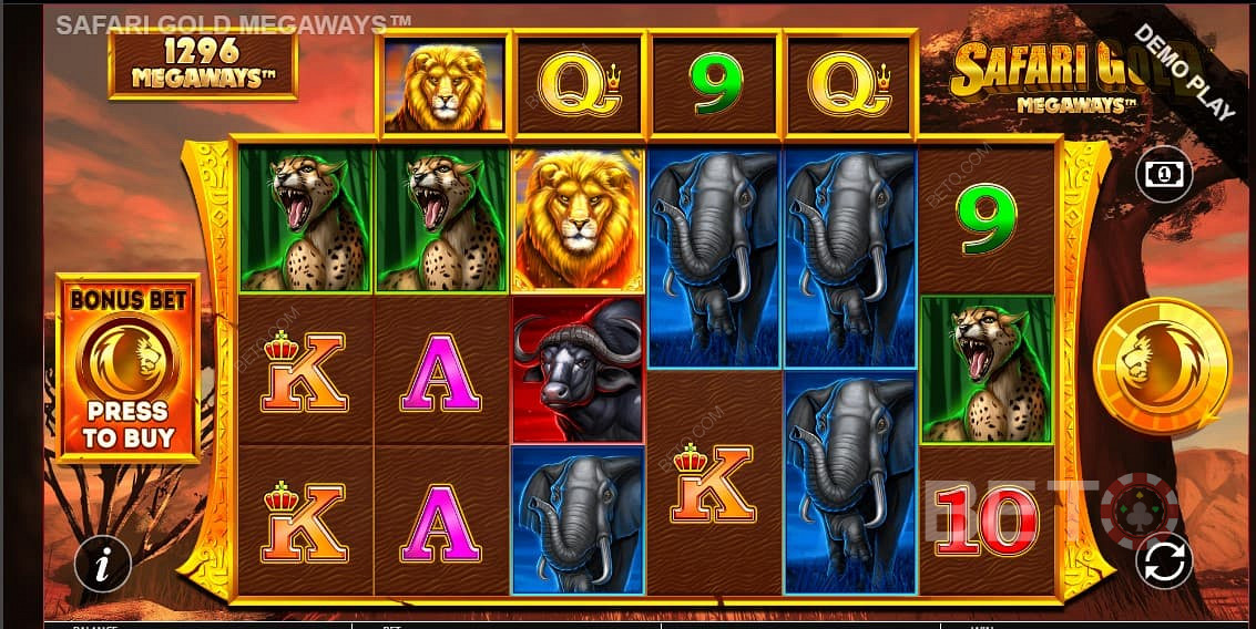 Safari Gold Megaways - vstúpte do africkej divočiny a aktivujte až 117 649 rôznych spôsobov výhry!