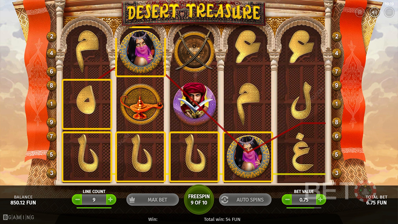 Desert Treasure Recenzia od BETO Slots