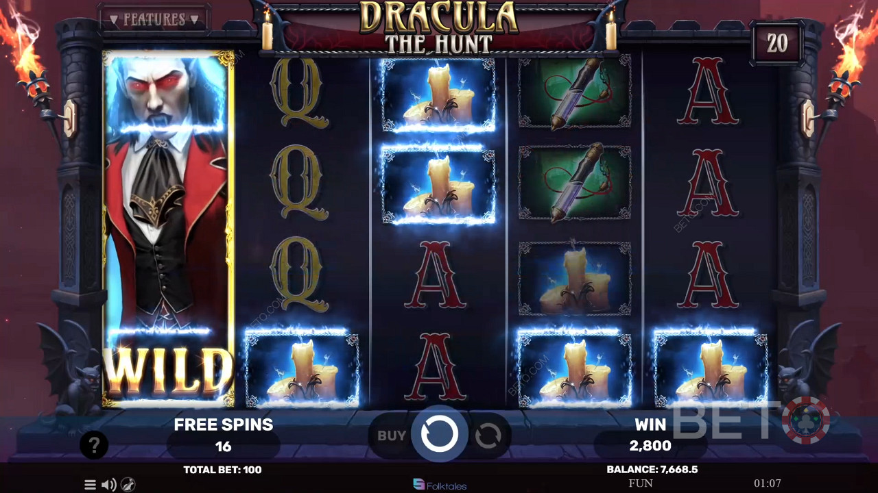 Vysvetlenie bonusových funkcií v hre Dracula The Hunt podľa Spinomenal