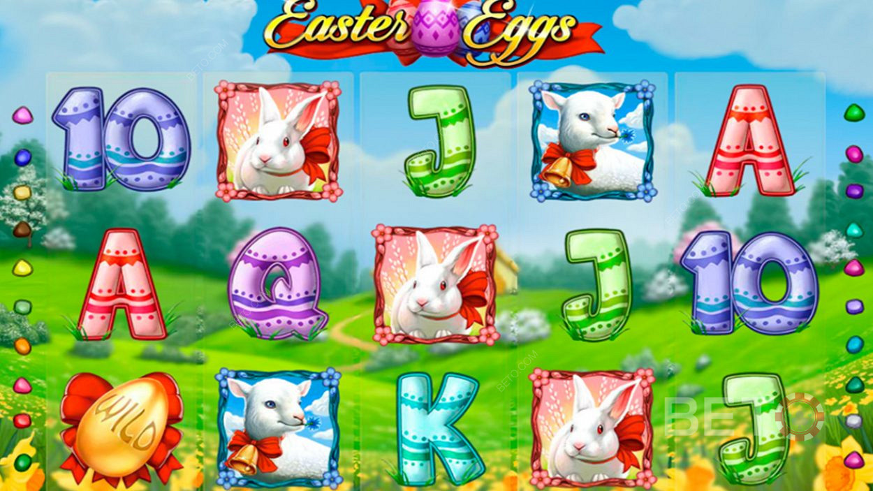 V automate Easter Eggs máte k dispozícii 20 hracích línií a 5 valcov.