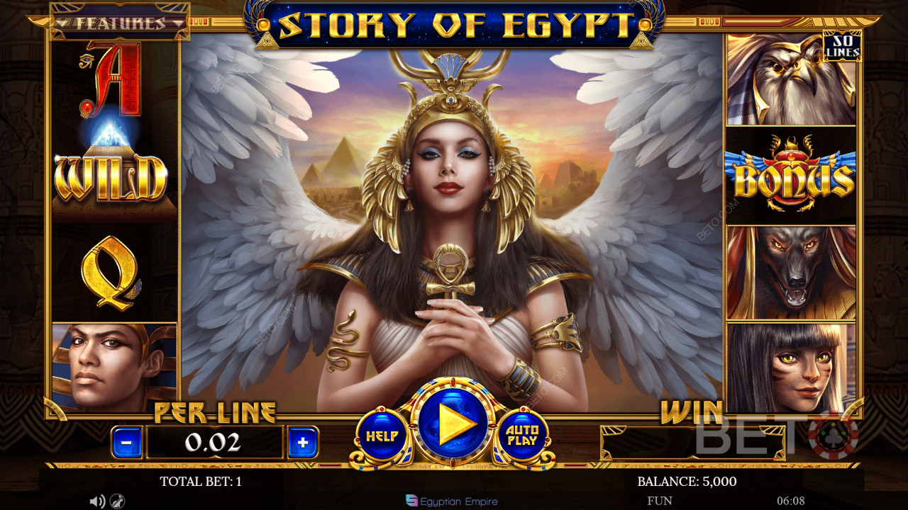 Príbeh Egypta Recenzia od BETO Slots