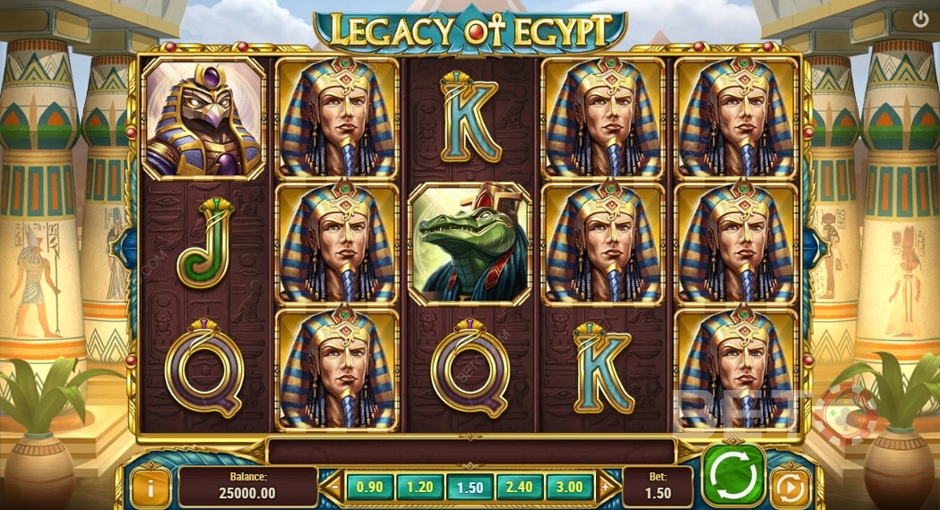 Vysoko platiace symboly v hre Legacy Of Egypt