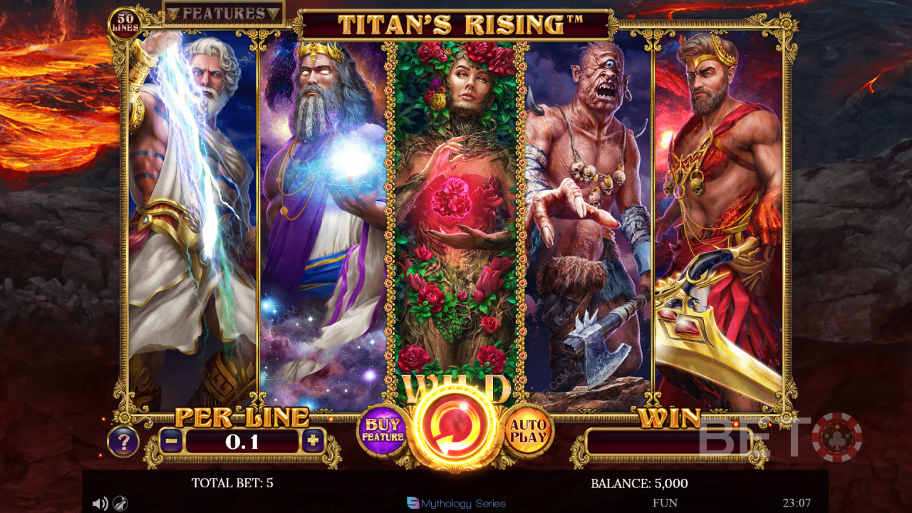 Titans Rising Recenzia od BETO Slots