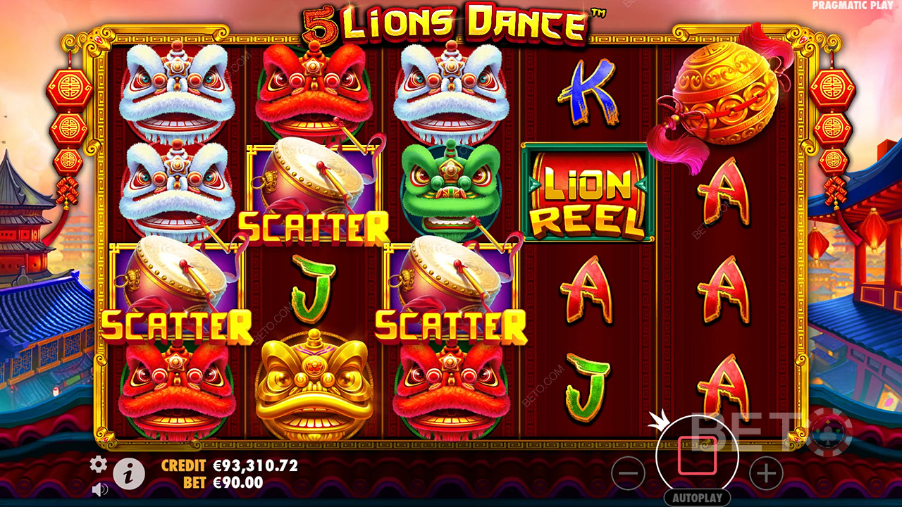 5 Lions Dance Recenzia od BETO Slots