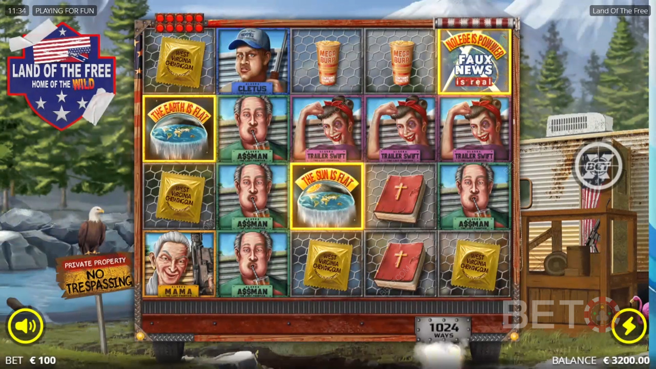 Land of the Free Recenzia od BETO Slots