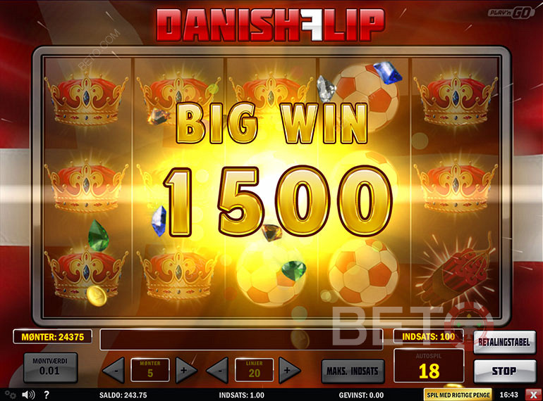 Vyhrajte obrovské množstvo mincí v hre Danish Flip