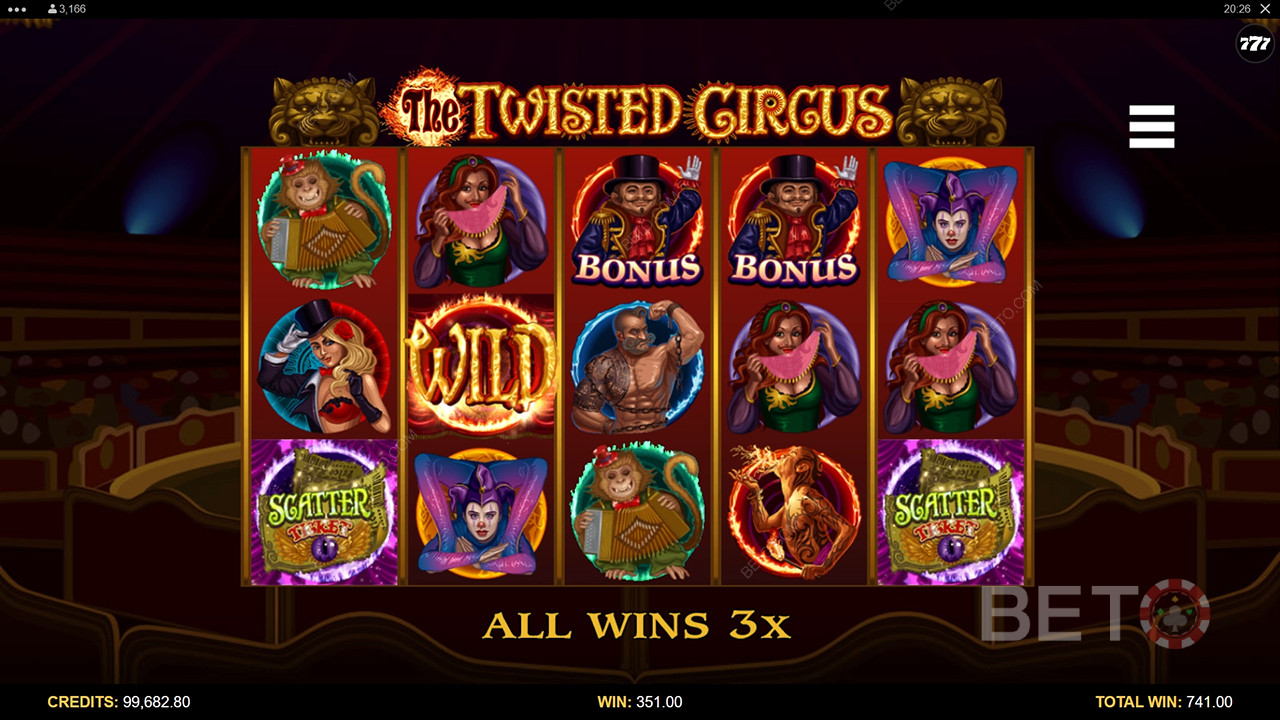 The Twisted Circus: Slot online, ktorý stojí za to roztočiť?