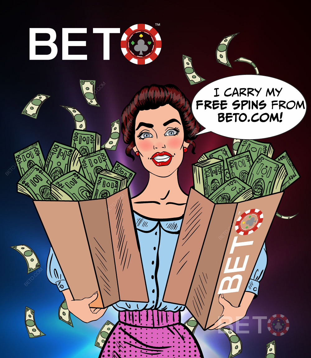 Získajte svoje kasíno freespiny a peňažné roztočenia od BETO.com
