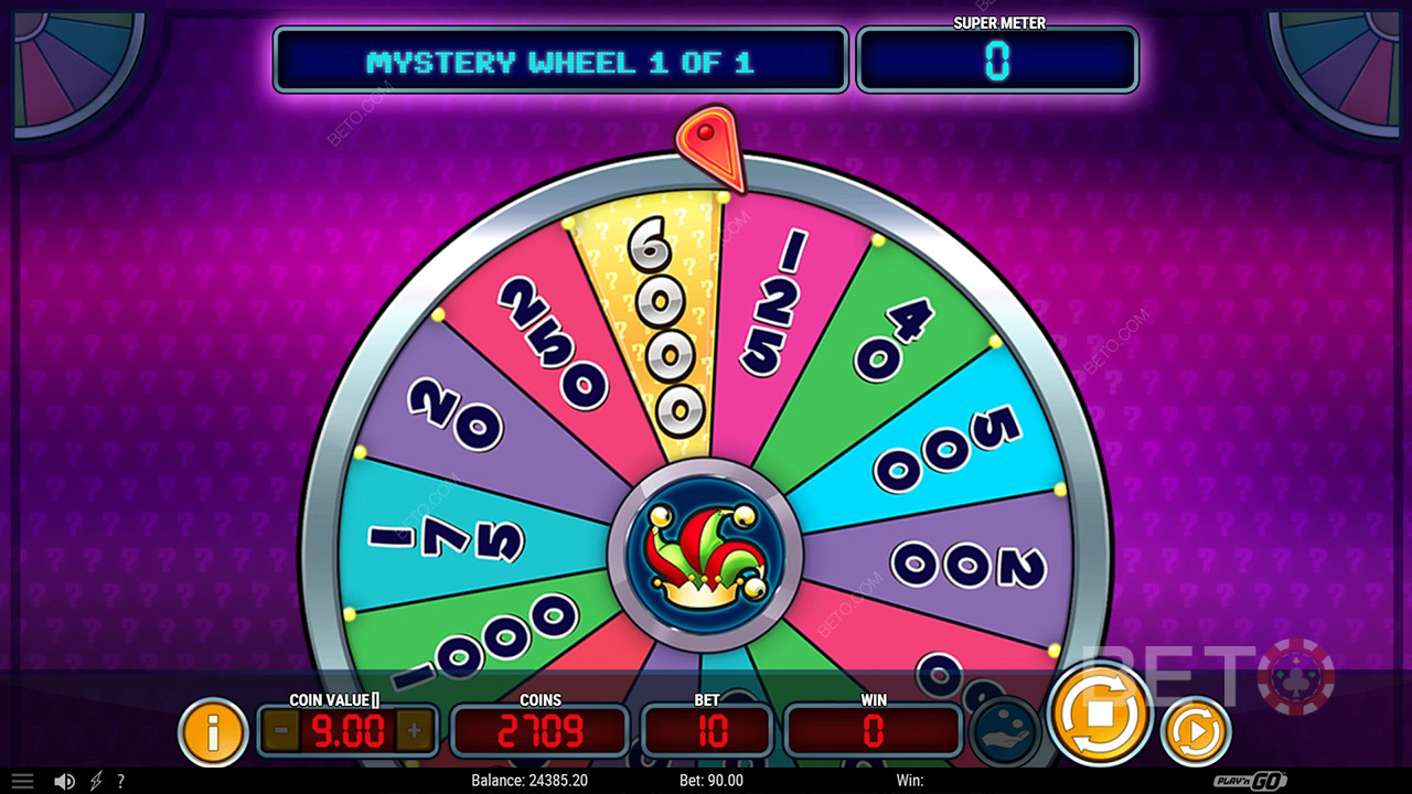 Vyhrajte až 2 397,5-násobok vašej stávky v online automate Mystery Joker 6000!
