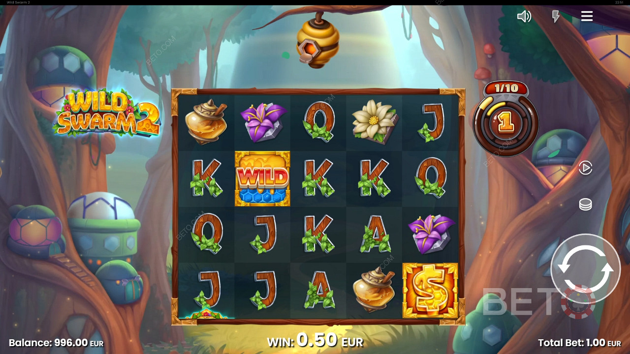 Vyhrajte 10 000-násobok svojej stávky v automate Wild Swarm 2